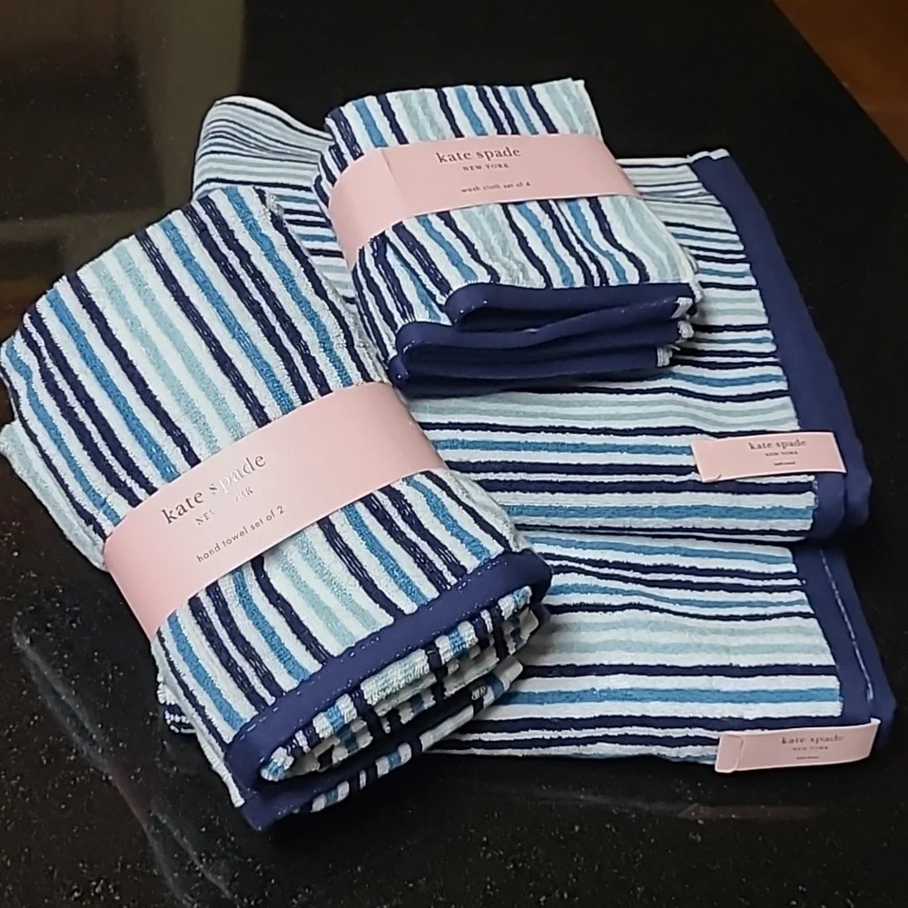 Kate Spade Stripes Bath Towel Set